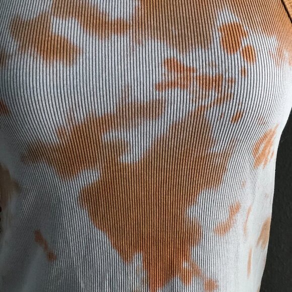 Shelbe Shop Earth Cropped Ribbed Tank Top - Tie Dye Organic Cotton - Picture 7 of 9